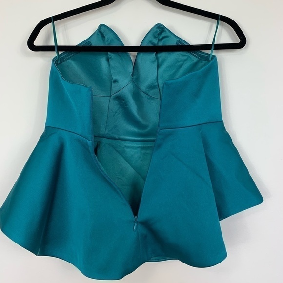 Keepsake the Label Stolen Hearts Teal Green Strapless Top Size XS - Picture 5 of 12